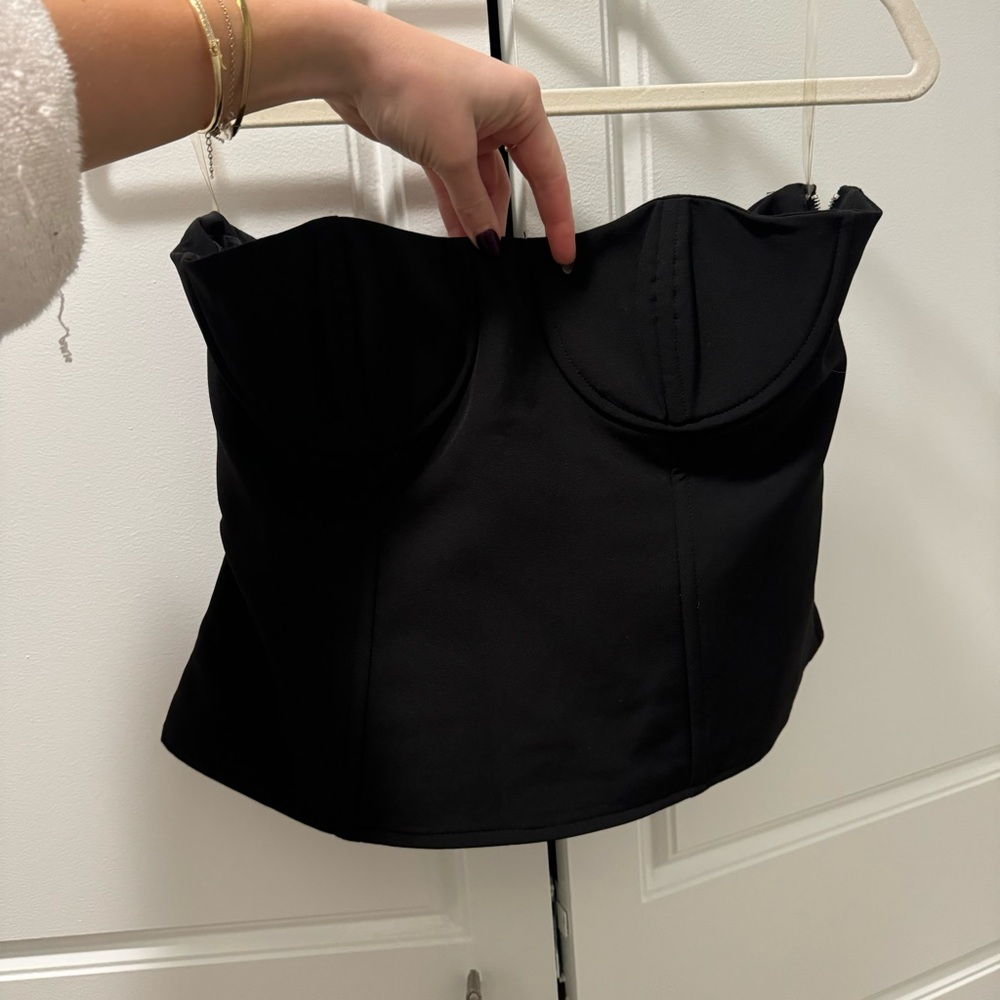 LA Hearts Pacsun Strapless Black Top